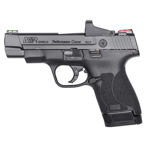 pc m&p 9 shield m2.0 c.o.r.e. fiber optic blk 9mm 4in 8rnd sf