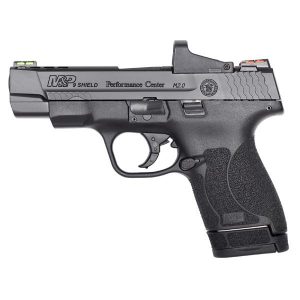 pc m&p 9 shield m2.0 nts fiber optic sights ported blk 9mm 4in 8rnd sf