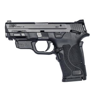 m&p 9 shield ez® m2.0 ct red laserguard® blk 9mm luger 3.675in 8rnd tlci sao