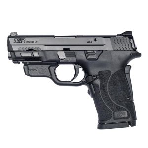 m&p 9 shield ez ® m2.0 ct red laserguard® no thumb safety blk 9mm luger 3.675in 8rnd tlci sao