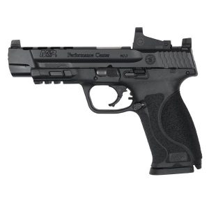 pc m&p® 9 m2.0 ported barrel & slide c.o.r.e optics ready slide w/ red dot optic blk 9mm 5in 17rns sf