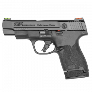 pc m&p 9 shield plus fiber optics sights no thumb safety blk 9mm luger 4in 10/13rnd