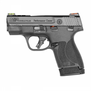 pc m&p 9 shield plus edc kit fiber optics sights ported thumb safety blk 9mm luger 3.1in 10/13rnd