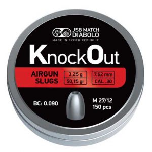 JSB Knockout .30 7.62 mm 50.1 Grain Slugs 150 Pack