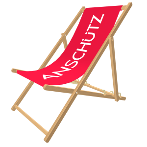 ANSCHÜTZ red branded deckchair 019622 — manufacturer image
