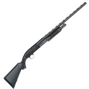 Complete side view of Mossberg Maverick 88 All Purpose 28 inch black synthetic pump shotgun