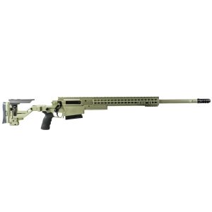 Full AXSR Sage Green 27-inch folding precision rifle; representative photo