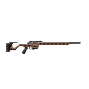 Complete AT-XC Dark Earth folding rifle with 24-inch barrel; representative model image