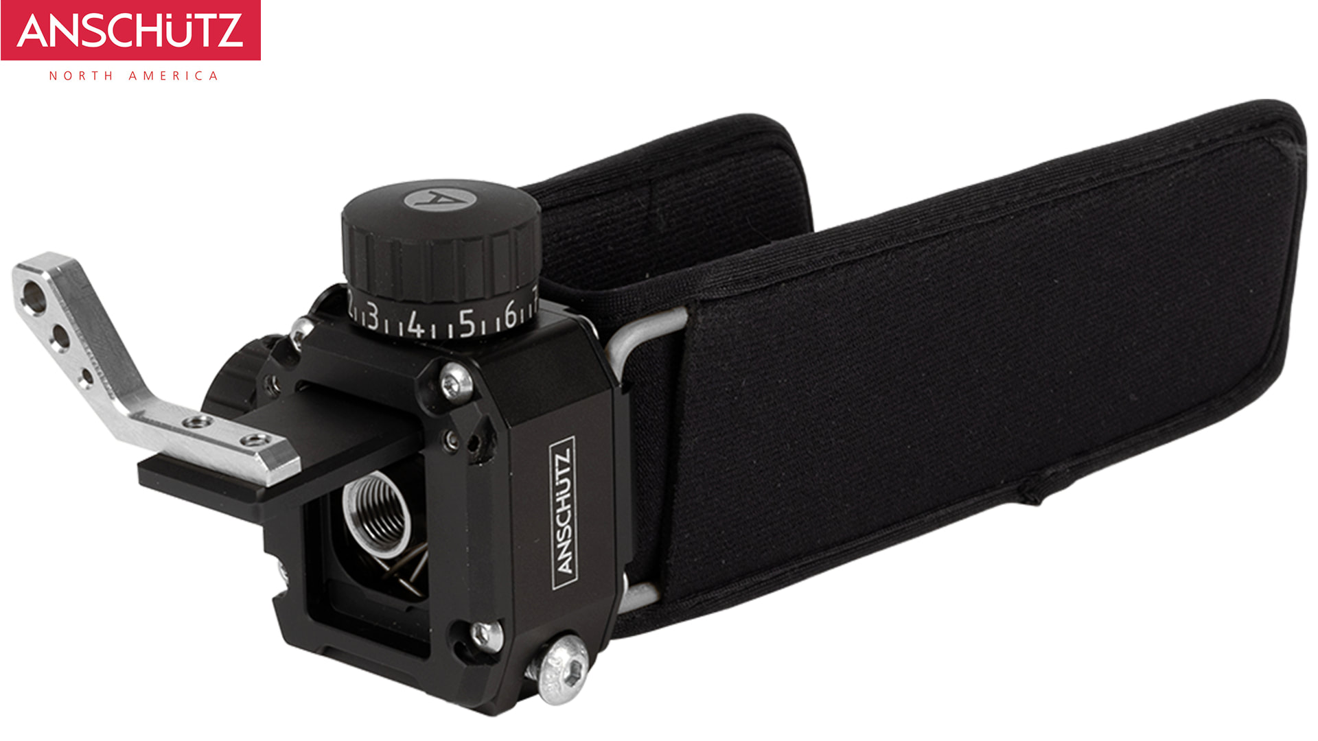 Anschütz 016935 right-hand biathlon 8012 B rear sight and snow cover