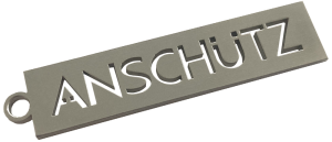 ANSCHÜTZ metallic logo keychain, item 016157