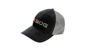 BOG R111 black and charcoal branded cap — manufacturer image