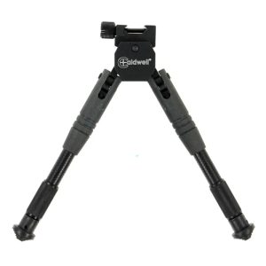 Caldwell AR Prone black bipod with adjustable folding legs