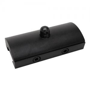 Caldwell curved black anodised Picatinny rail bipod adaptor with sling swivel stud