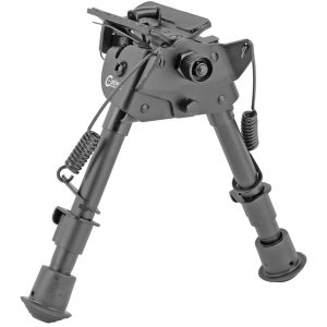 Caldwell XLA pivot bipod 6 to 9 inch black sling swivel mount