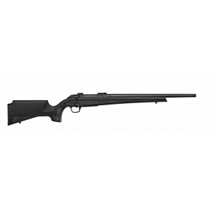 Original CZ 600 Alpha black synthetic 22-inch threaded barrel, complete rifle side view