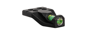 ERATAC black mount with built-in green bubble level, for universal interface