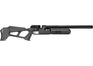 FX King PCP air rifle with black synthetic thumbhole stock and 500 mm barrel full profile