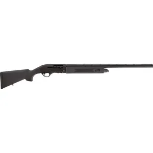 Full butt-to-muzzle Hatsan Escort PS 28-inch 12G right-hand semi-automatic black synthetic shotgun model 4+1