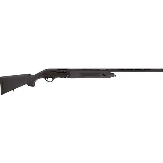 Full butt-to-muzzle Hatsan Escort PS 28-inch 12G right-hand semi-automatic black synthetic shotgun model 4+1