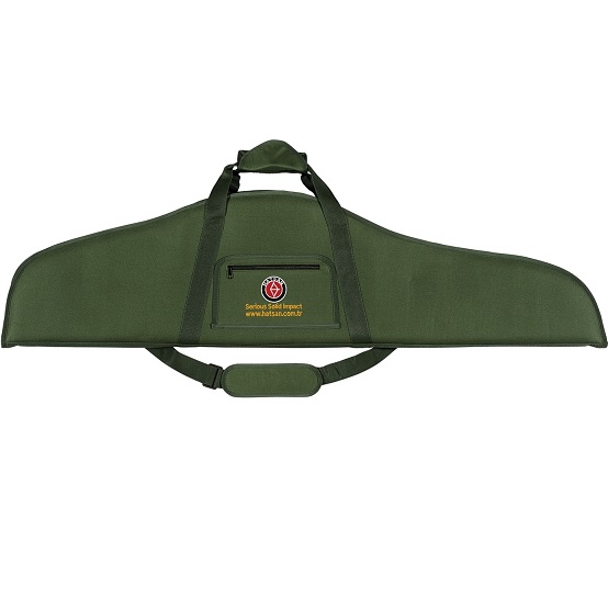Hatsan green soft carrying bag for PCP airguns with shoulder strap and central pocket