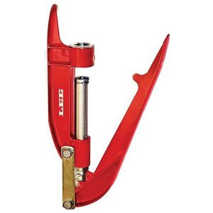Red Lee Precision Breech Lock portable hand press 90685, isolated white background