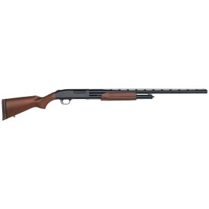 Full-length Mossberg 500 All Purpose Field walnut 12G 28 inch pump shotgun