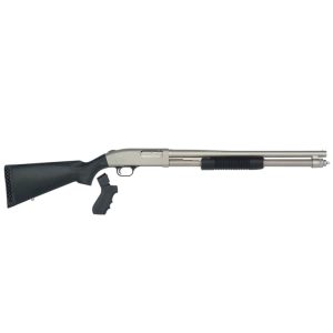 Entire Mossberg 590 Mariner marinecote 12 gauge 20-inch pump action shotgun full length