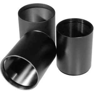 Nightforce 3-inch scope sunshades, representative view of 50mm, 52mm and 56mm sizes