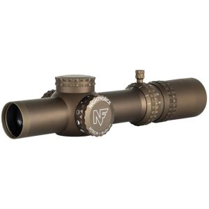 Nightforce ATACR 1-8x24 F1 riflescope in Dark Earth finish, complete product view