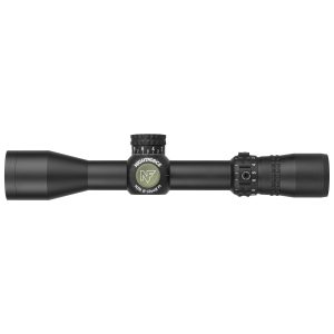 Nightforce NX6 2-12x42 F1 black riflescope, complete side product view