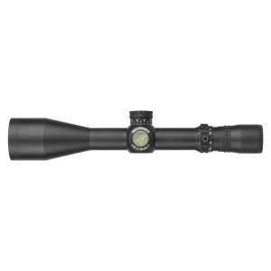 Nightforce NX6 5-30x56 F1 black riflescope, full side product view