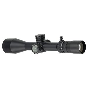 Nightforce NX8 4-32x50 F1 MOAR riflescope, exterior manufacturer-style product photograph (C624)