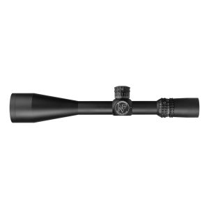 Nightforce NXS 8-32x56 black riflescope, complete side view