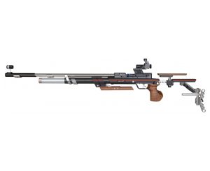 Complete side profile of ANSCHUTZ 9015L ONE left handed target air rifle