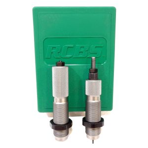 RCBS full-length two-die sizing and seating set. Refer to product title for specific chambering.