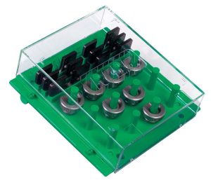 RCBS green shell holder rack storage box