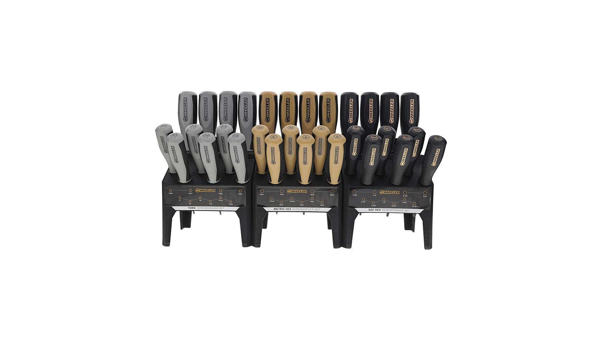Wheeler 30 Piece Hex Torx Benchtop Screwdriver Set