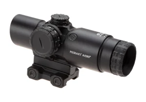 Primary Arms GLx 2X Prism black housing external product photograph (not a reticle illustration)