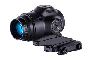 Primary Arms SLx 3X MicroPrism black housing external product photograph (not a reticle illustration)