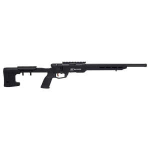 Savage B22 Precision 70248 .22 LR rifle grey MDT stock side view