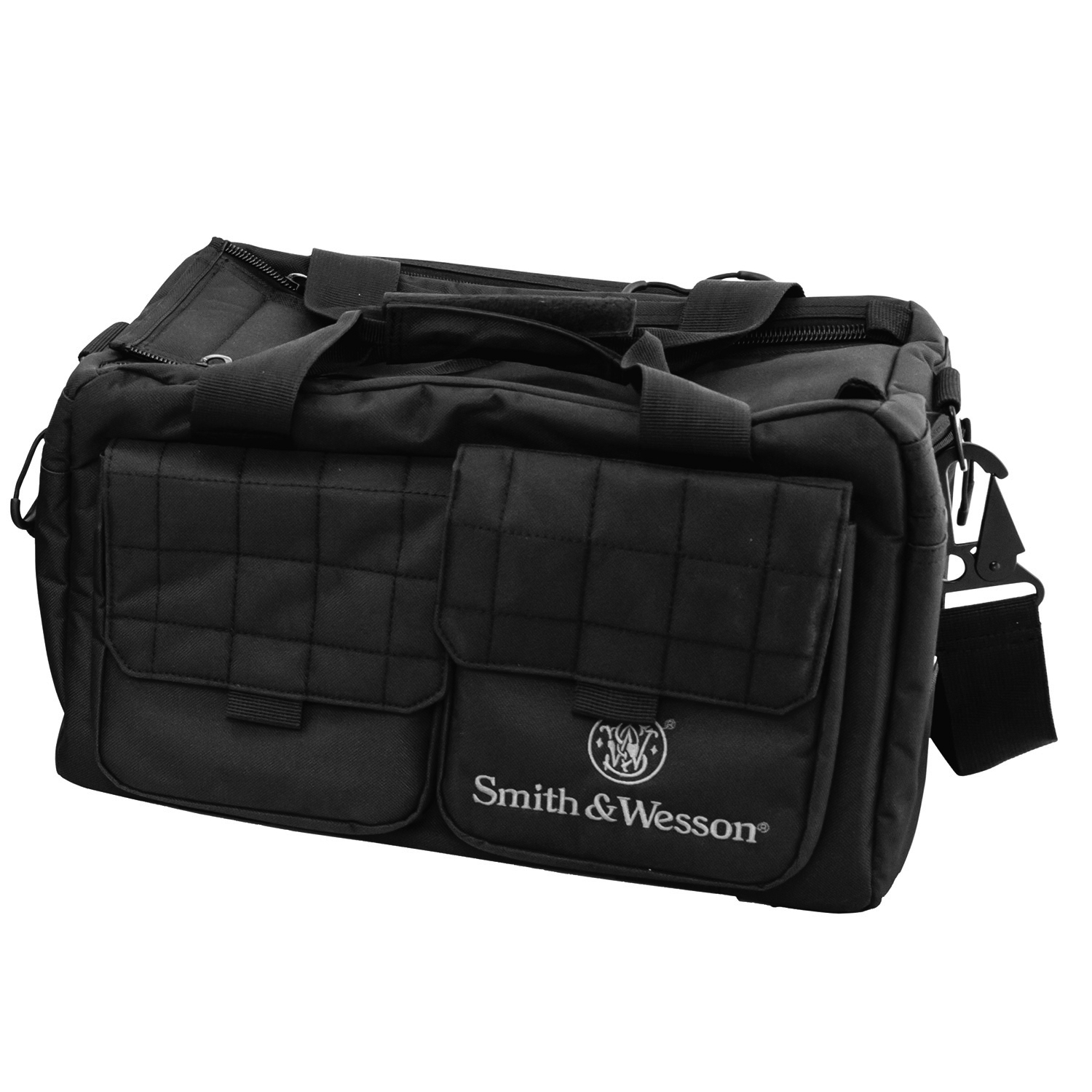 Smith & Wesson Recruit Tactical Range Bag in black, front view