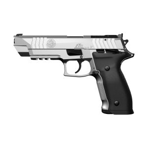 Full STEYR ATC Base 5-inch stainless 9x19 competition pistol with black textured grip