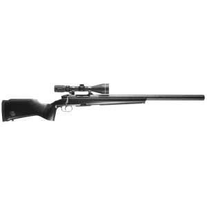 Steyr CL II Breeze Carbon 16-inch hunting rifle full butt-to-muzzle side view, carbon stock and barrel shroud