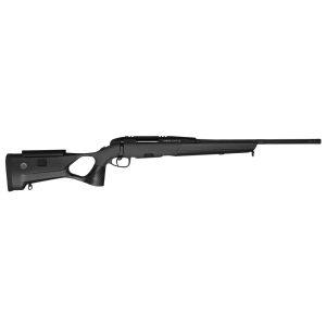 Full side profile Steyr Gams SM12 19-inch lightweight hunting rifle with black thumbhole stock