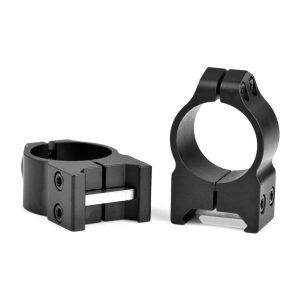 Warne Maxima 1 inch permanently attached scope rings; height differs by listed product
