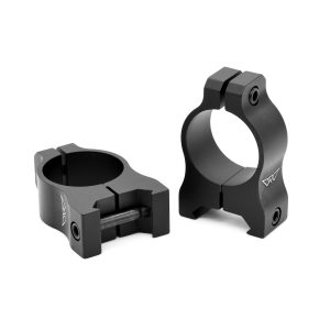 Warne Vapor 1 inch aluminum matte scope rings; model height varies