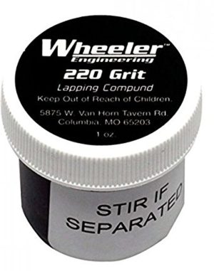 Wheeler 220 Grit Lapping Compound clearly labelled container